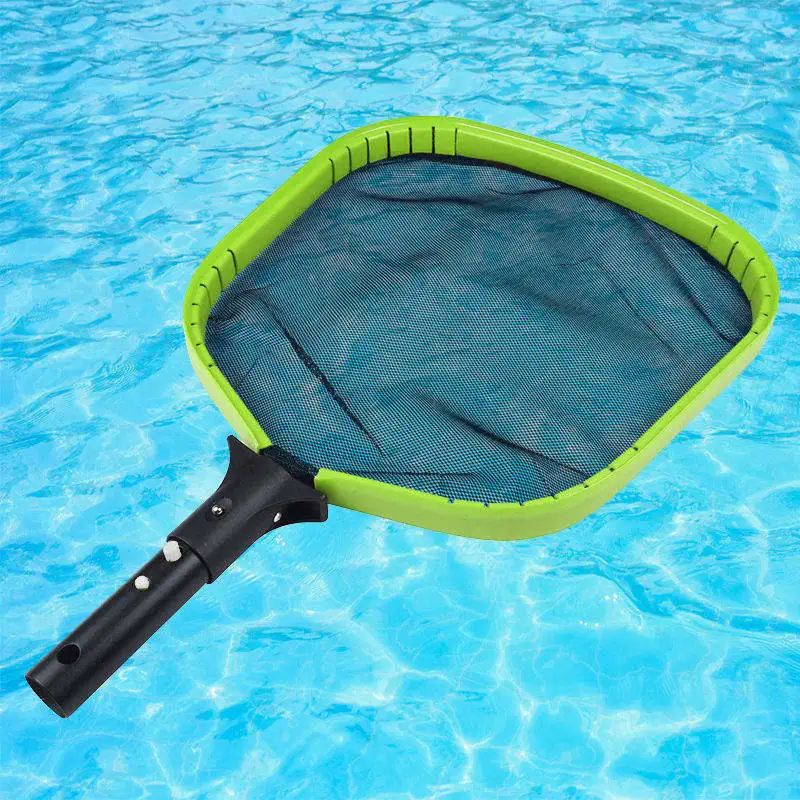 17 Inch Swimming Cleaning Pool Net Water Skimmer Net Durable Nylon Shallow Mesh Leaf Rake Tool