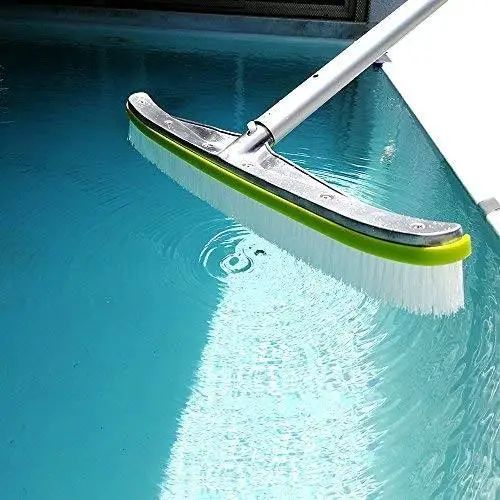 BONNY 18'' Deluxe Swimming Pool Brush Head Accessories in Spa Hot Tub Cleaning Brush Pool With Aluminium Back