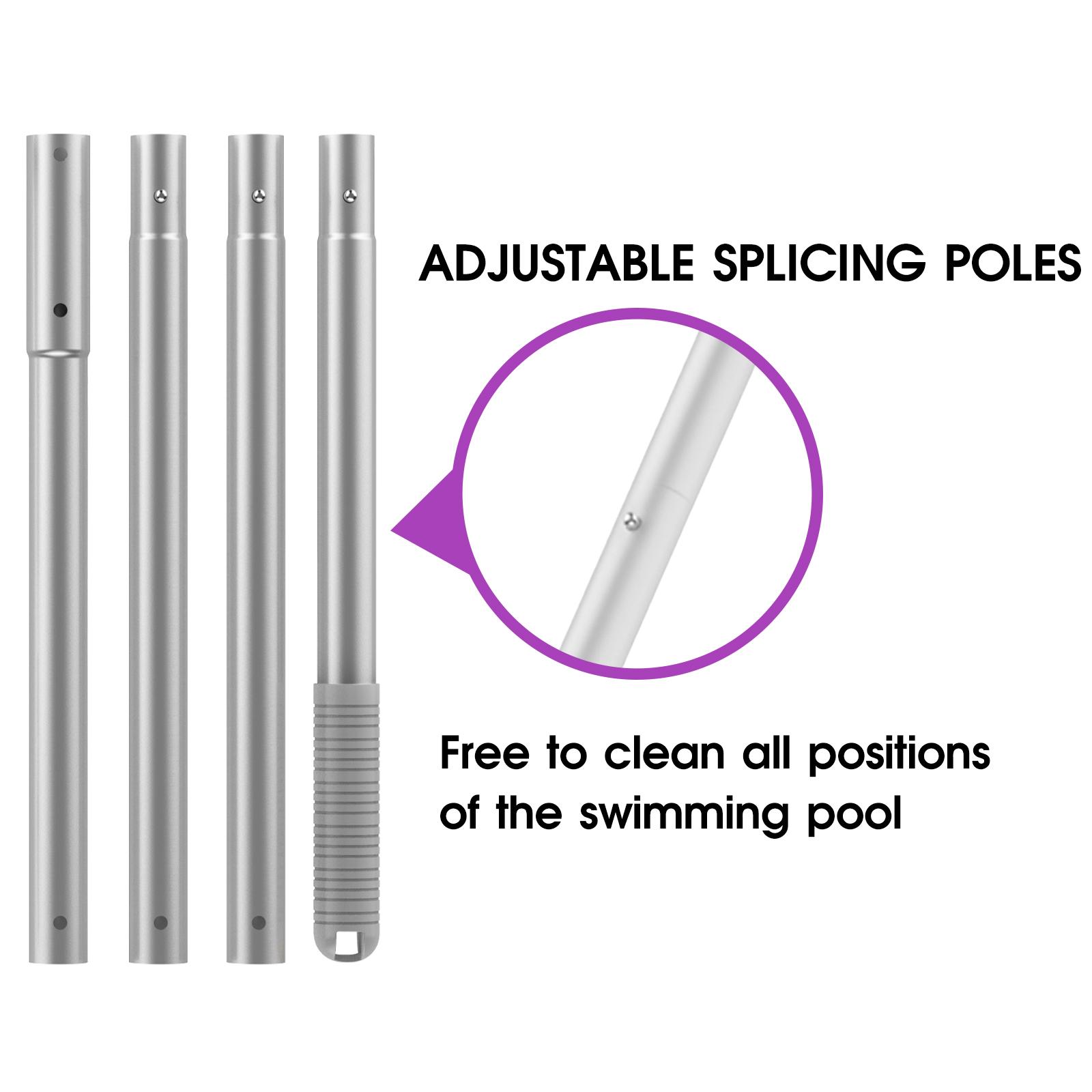 Heavy-Duty Telescopic Aluminum Poles for Professional Pool Maintenance