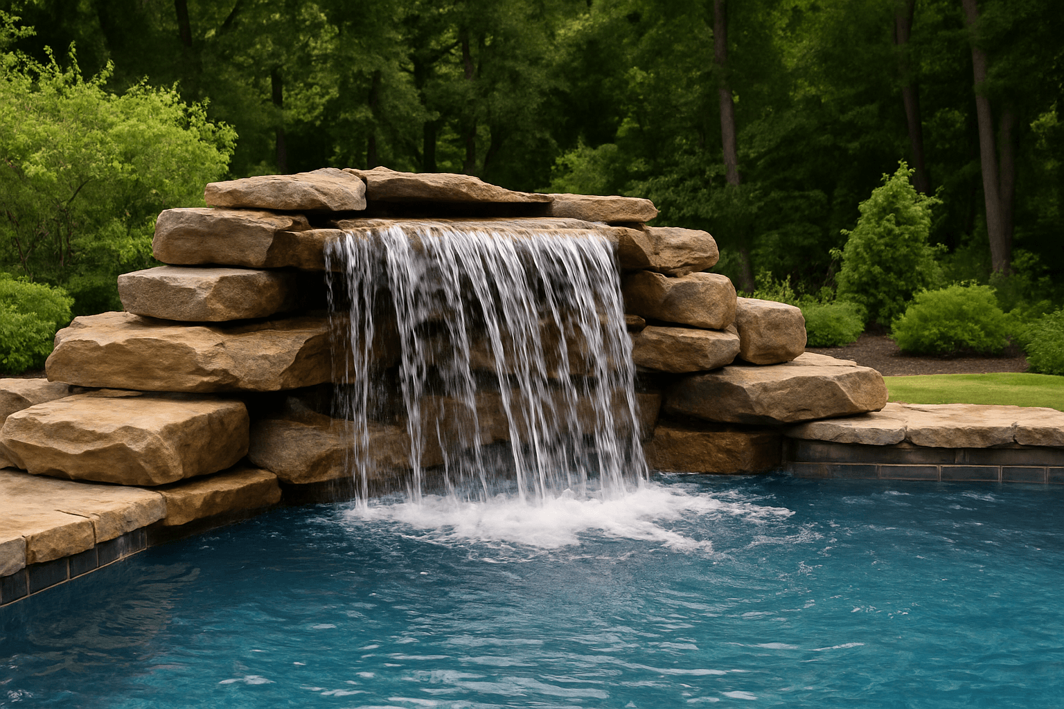 Enhance Pool Aesthetics with Smart and Quiet Waterfall Features
